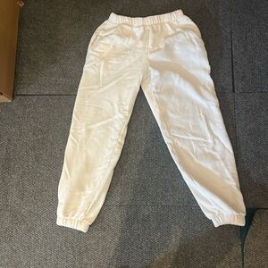 White brandy Melville sweatpants